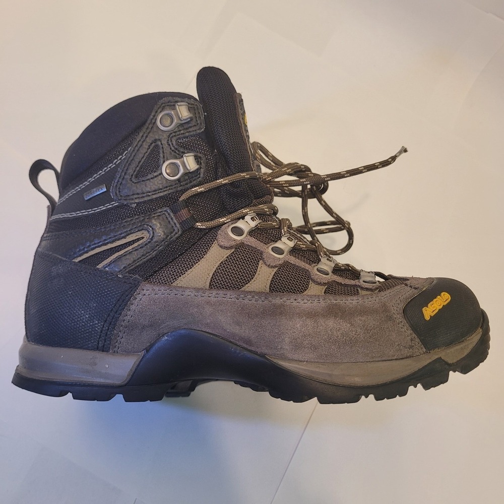 Asolo Women's Size 7 Tyner GTX Gore-Tex Waterproof Hiking Boots Gray Black Brown